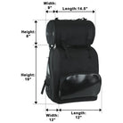 Plain VS1353 Big Heavy Duty Sissy Bar Bag-Sizing
