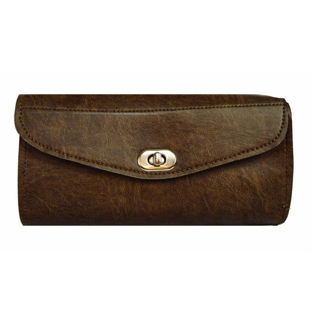 Vance VS120DB Distressed Brown Motorcycle Handlebar Bag Toolbag