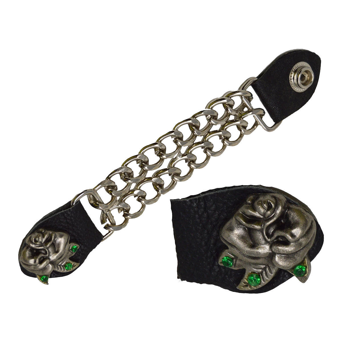 Vance Leather Biker Motorcycle Vest Extenders - Rose