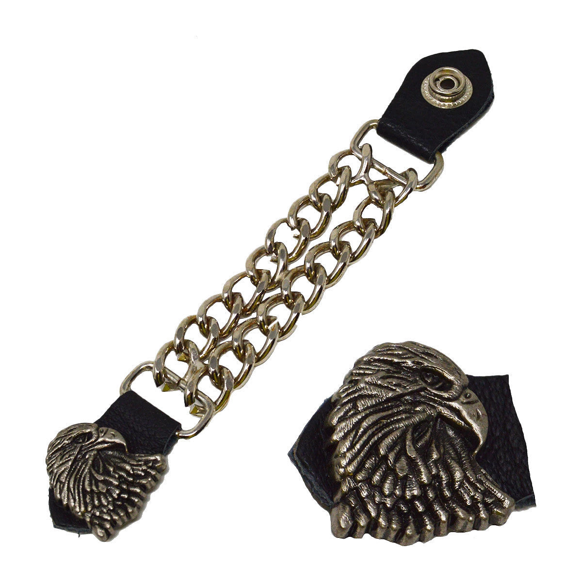 Vance Leather Biker Motorcycle Vest Extenders - Eagle head