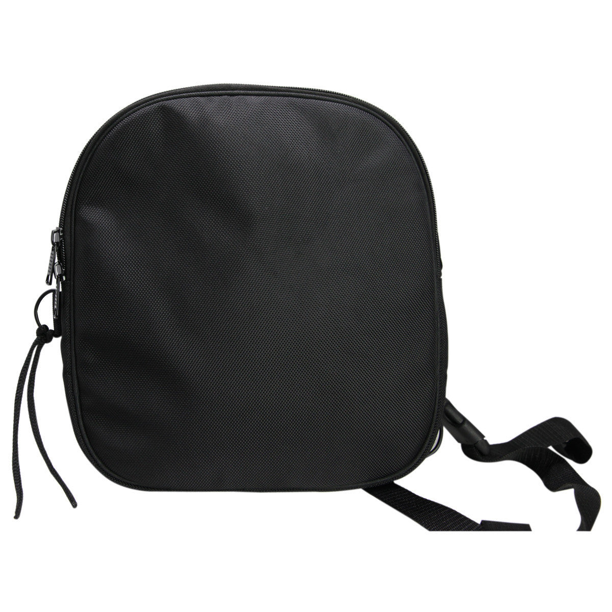 Vance VS381SK Black Nylon Embroidered Reflective Skull Design Motorcycle Trunk Bag - Side View