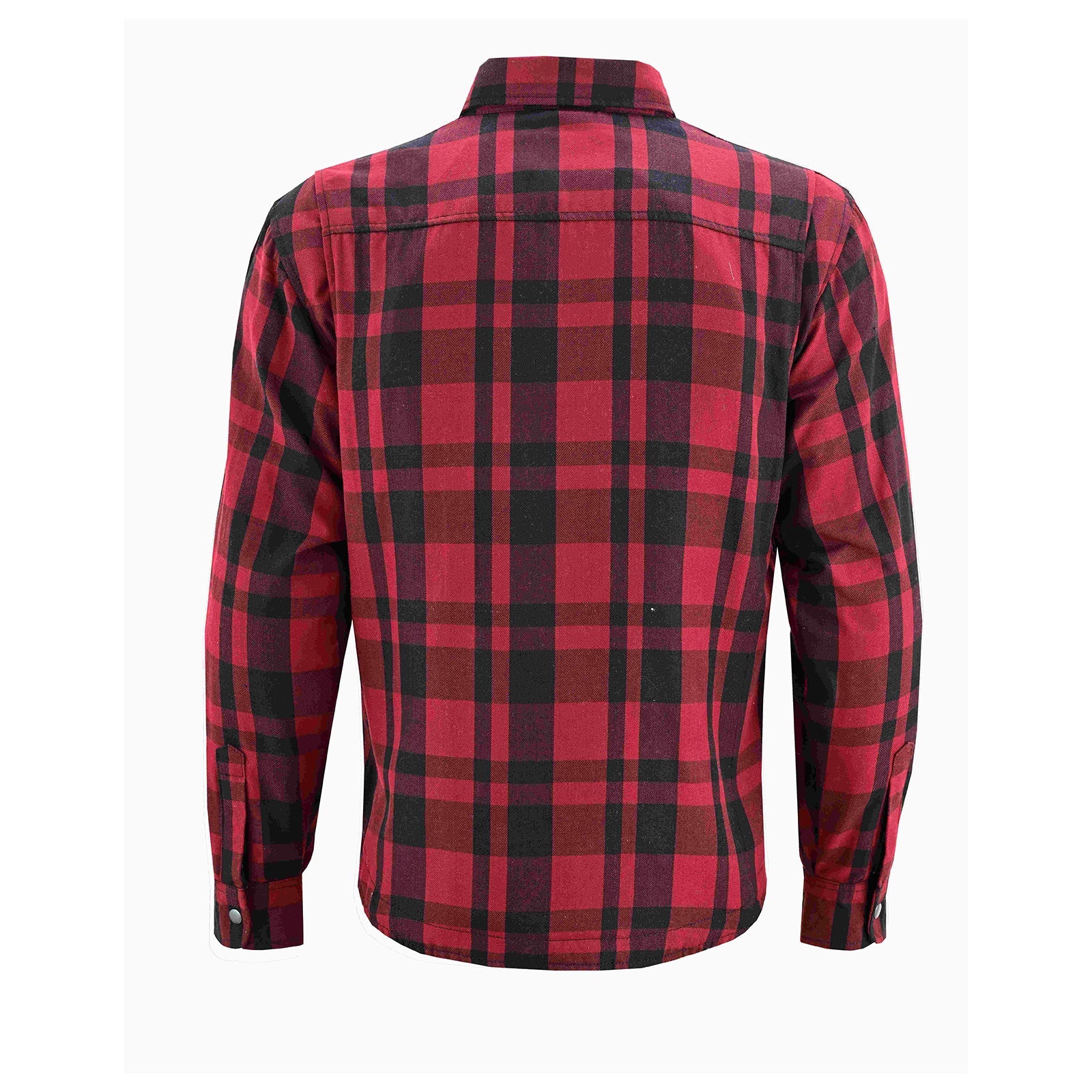 mens-armored-motorcycle-flannel-shirt-multiple-pockets-ce-level-2-armor-reinforced-by-kevlar-by-dupont-water-resistant-red-back