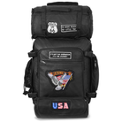 Vance-VS326-Rival-Series-3pc-Rock-Design-Top-grain-High-Quality-Leather-Sissy-Bar-Bag-Set-front