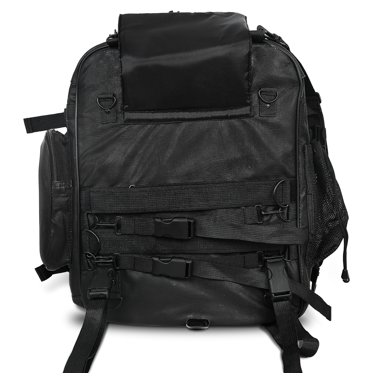 Vance-VS326-Rival-Series-3pc-Rock-Design-Top-grain-High-Quality-Leather-Sissy-Bar-Bag-Set-back