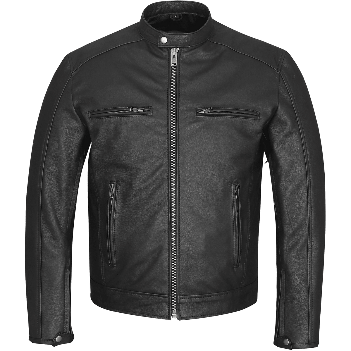 Purchase Men's Black Sports Scooter Crossover Riding Biker Leather Jacket main image 1