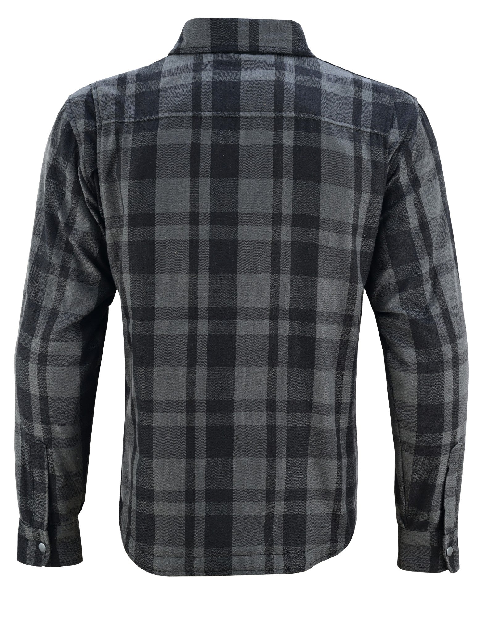 mens-armored-motorcycle-flannel-shirt-multiple-pockets-ce-level-2-armor-reinforced-by-kevlar-by-dupont-water-resistant-grey-back