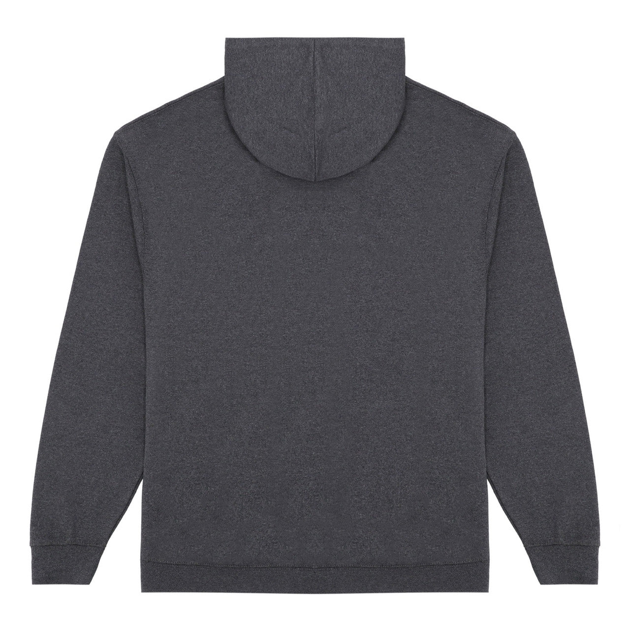 Vance-Unisex-60-40-Zip-Up-Hoodie-Charcoal-back-view