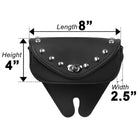 Vance WS22 Black Small Studded Single Pocket Motorcycle Windshield Mount Bag-Sizing