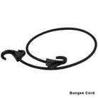 Vance SB521 Black Five Large Outer Pocket Motorcycle Luggage Touring Travel Sissy Bar Rack Bag-Bungee Cord