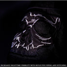 High Mileage HMM1535 Men's Concealed Carry Black Reflective Skulls Textile Motorcycle Jacket