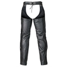 Vance Leather VL804 Unisex All Season Black Pant Style Premium Cowhide Motorcycle Leather Chaps