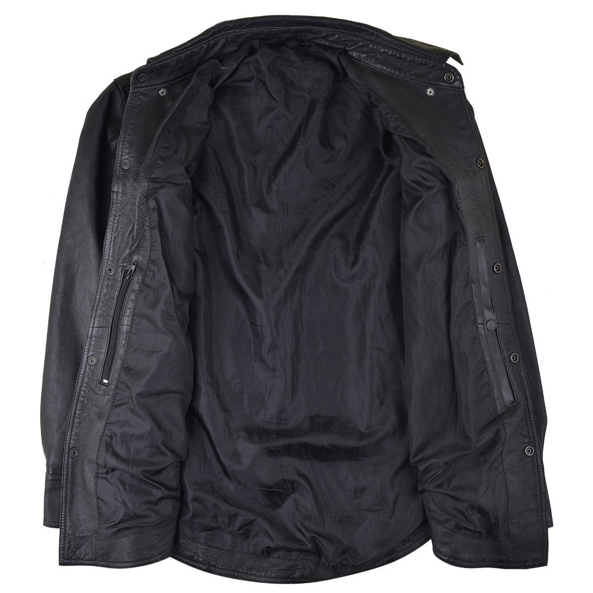 Assymetrical Leather Jacket Highway Leather Old School Police
