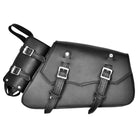 Vance VS151L Black Left Side Motorcycle Swing Arm Bag for Harley Honda Yamaha Kawasaki Indian Motorcycles