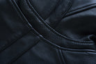 Vance Leather VL631 Women's Black Soft Cowhide Leather Sporty Scooter Crossover Biker Motorcycle Riding Jacket - close ups