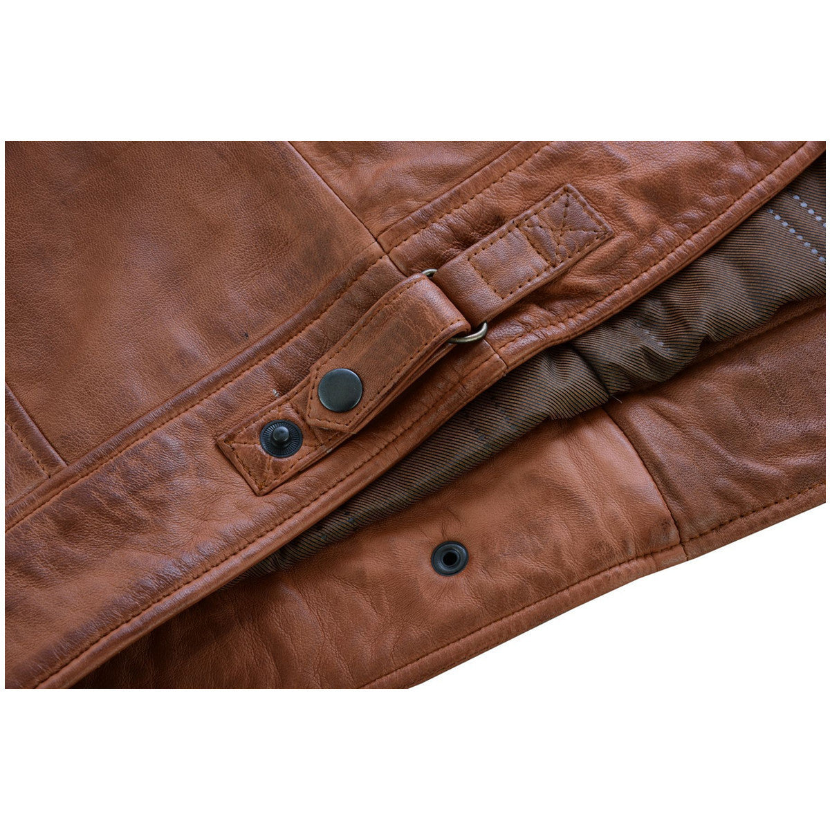 High Mileage Men's Cruiser Leather Motorcycle Jacket - TM – Vance