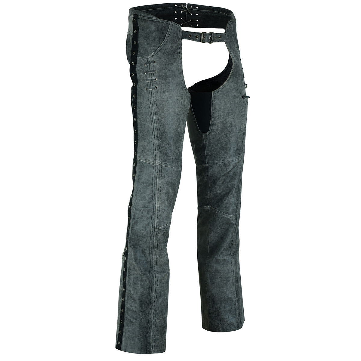 High Mileage HML838DG Women's Vintage Distressed Gray Soft Goatskin ...