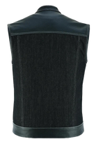 Mens-Denim-Leather-Vest-with-White-Stitching-back