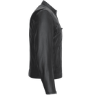 High Mileage HMM543 Premium Mens Black Leather Biker Scooter Jacket - Side View