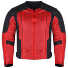Vance-VL1627RB-Mens-Red-Black-Advanced-3-Season-Mesh-Textile CE-Armor-Motorcycle-Jacket-front-view