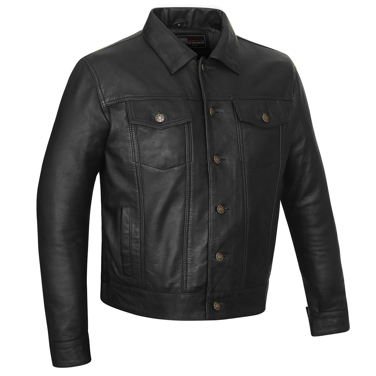 High Mileage Men's Cruiser Leather Motorcycle Jacket - TM – Vance