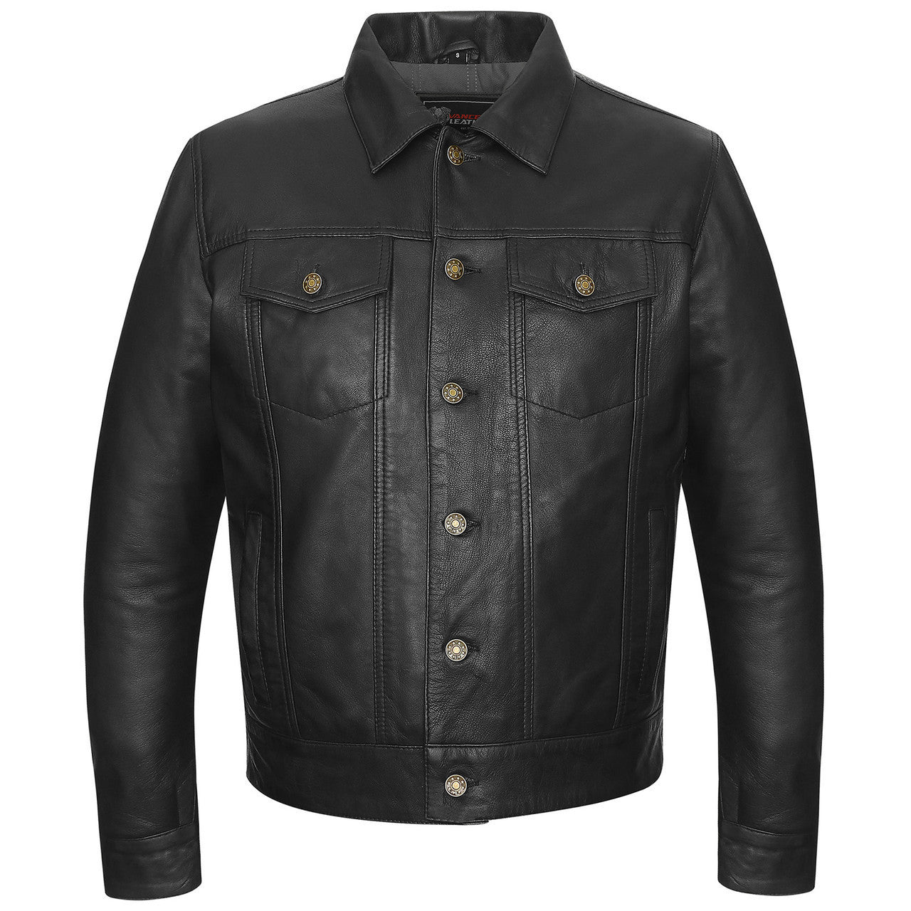 High Mileage Men's Cruiser Leather Motorcycle Jacket - TM – Vance