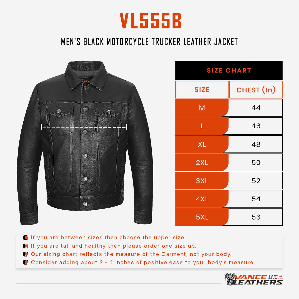 High Mileage Men's Cruiser Leather Motorcycle Jacket - TM – Vance