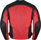 Vance-VL1627RB-Mens-Red-Black-Advanced-3-Season-Mesh-Textile CE-Armor-Motorcycle-Jacket-Back-view