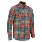 mens-ember-color-long-sleeve-plaid-button-down-casual-flannel-shirt-corduroy-collar-cuffs-main