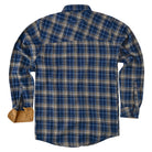 mens-keen-midnight-long-sleeve-plaid-button-down-casual-flannel-shirt-corduroy-collar-cuffs-flat-back-view