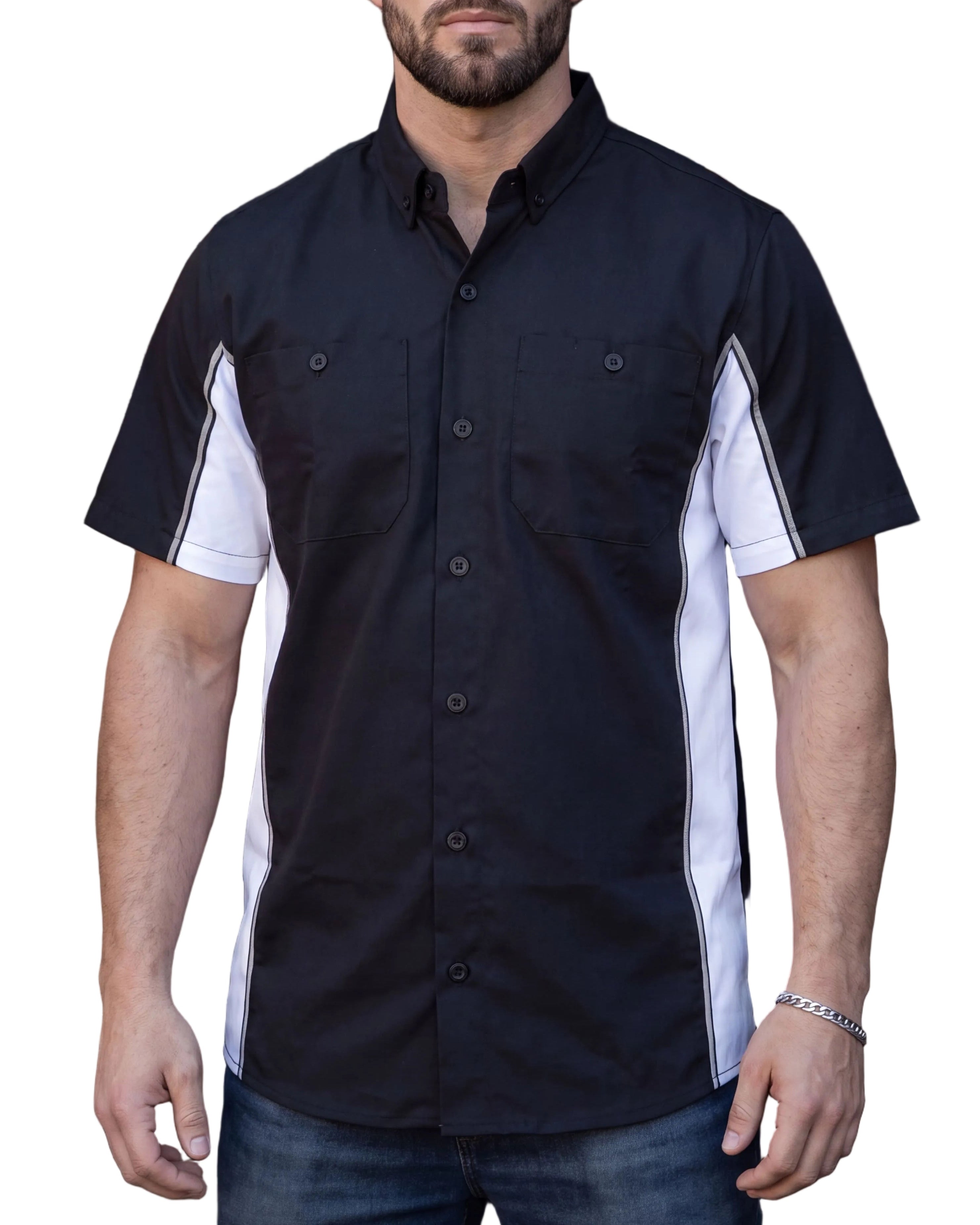 Vance Men's Button Front Garage Mechanics Shirt